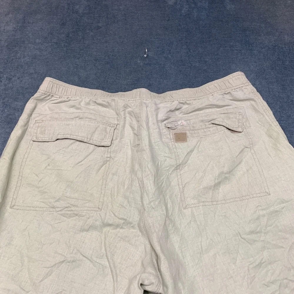 Dockers Premium Board Shorts Mens 36 Beige Drawstring Flat Front Relaxed Fit